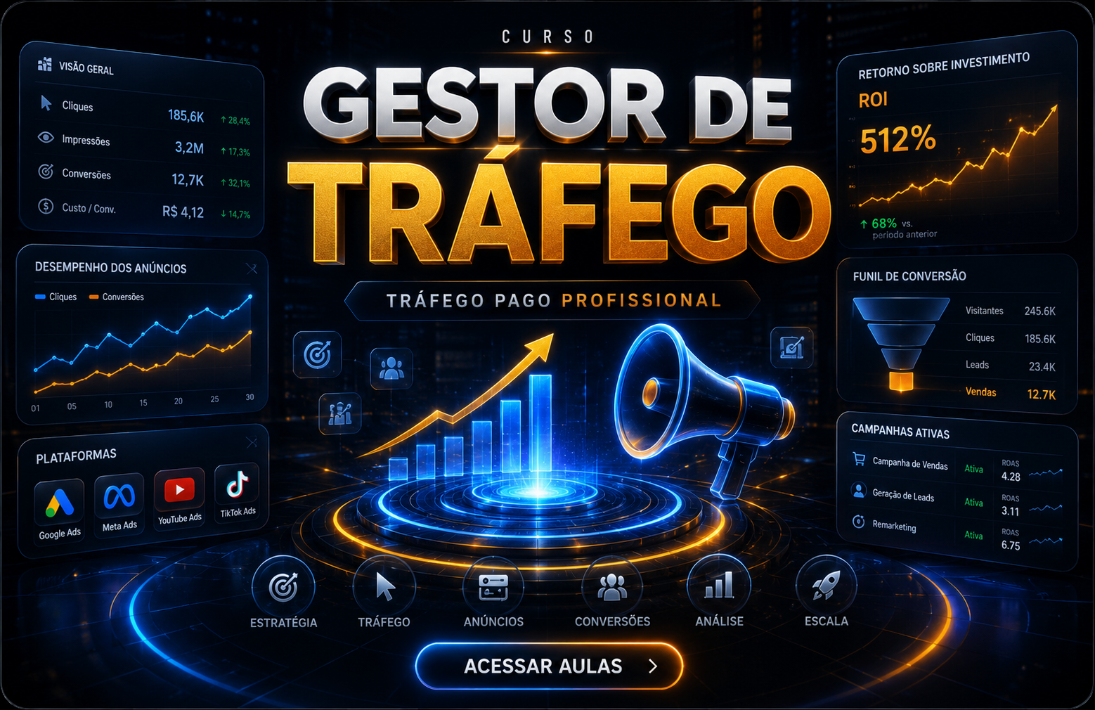 Curso Gestor de Tráfego — Plano Mestre